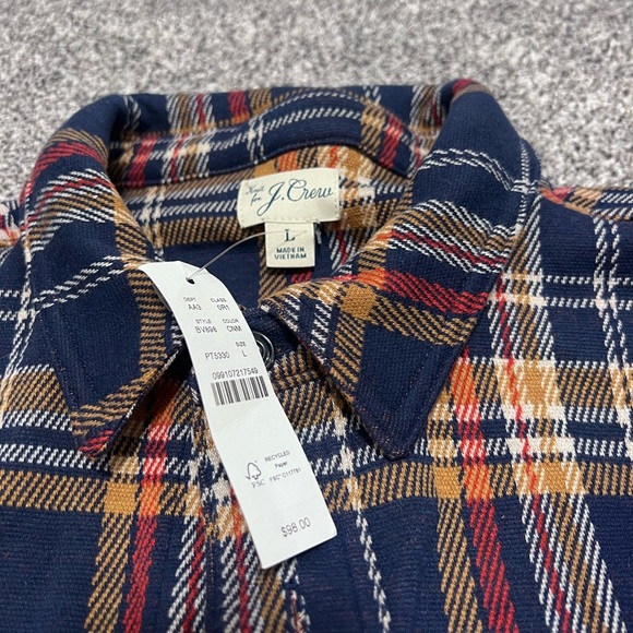 NWT Men’s J. Crew Flannel - Picture 4 of 4